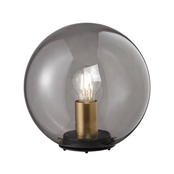 Melna galda lampa no stikla Dini – Fischer & Honsel