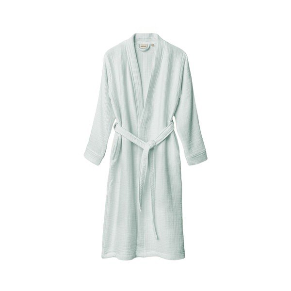 Piparmētru zaļš muslīna halāts S/M Kimono – Foutastic