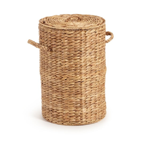 Dabīga toņa veļas grozs no ūdens hiacintes Yessira – Kave Home