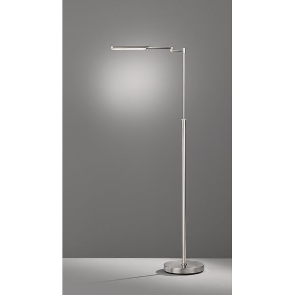 Sudraba krāsas LED stāvlampa no metāla (augstums 130 cm) Nami – Fischer & Honsel-image-2