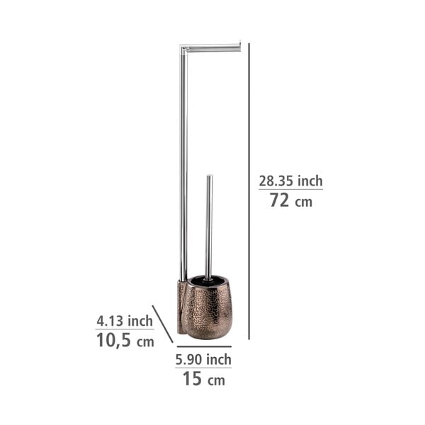 Brūns keramikas tualetes papīra turētājs ar statīvu Marrakesh – Wenko-image-3