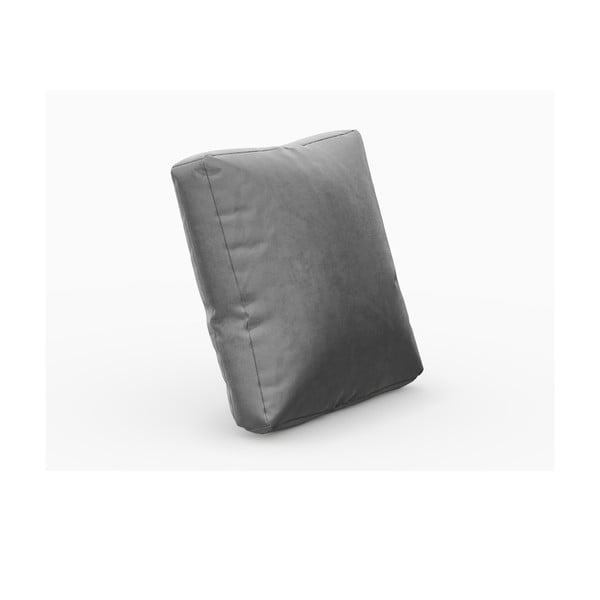 Pelēks samta spilvens modulārajam dīvānam Rome Velvet – Cosmopolitan Design -image-1