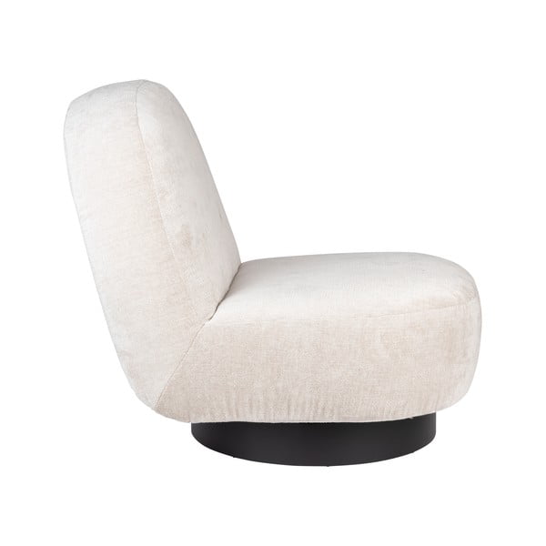 Krēmkrāsas samta atpūtas krēsls Eden – Zuiver-image-3