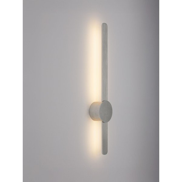Matētas sudraba krāsas alumīnija LED sienas lampa Norei – Nova Luce-image-1