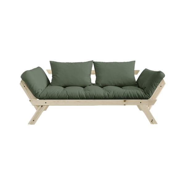 Izvelkamais dīvāns Karup Design Bebop Natural Clear/Olive Green