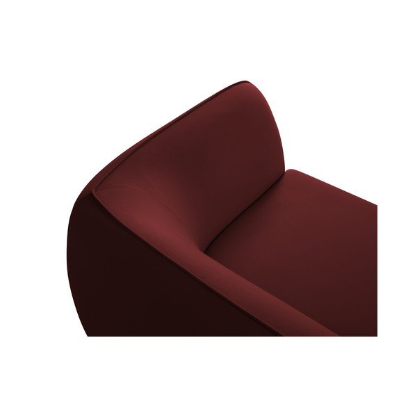 Sarkans samta dīvāns 190 cm Lando – Micadoni Home-image-4