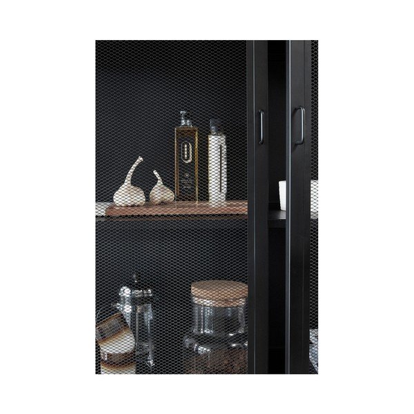 Melna vitrīna Hübsch Enok, garums 100 cm-image-2