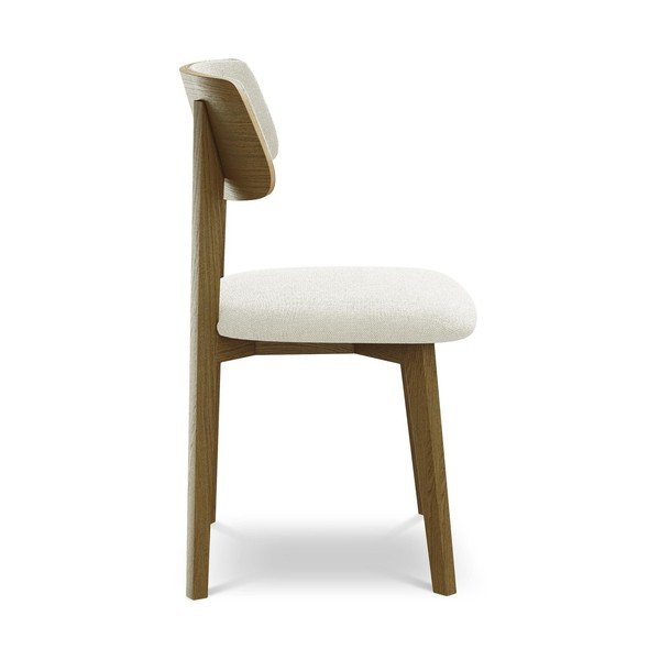 Krēmkrāsas masīvkoka pusdienu krēsls Niu – Makamii-image-2