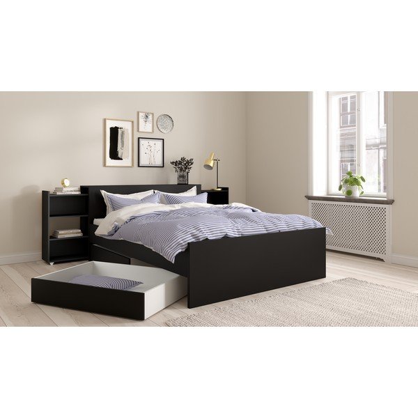 Melnas atvilktnes zem gultas (2 gab.) 90x190/140x190 cm Naia – Tvilum-image-1