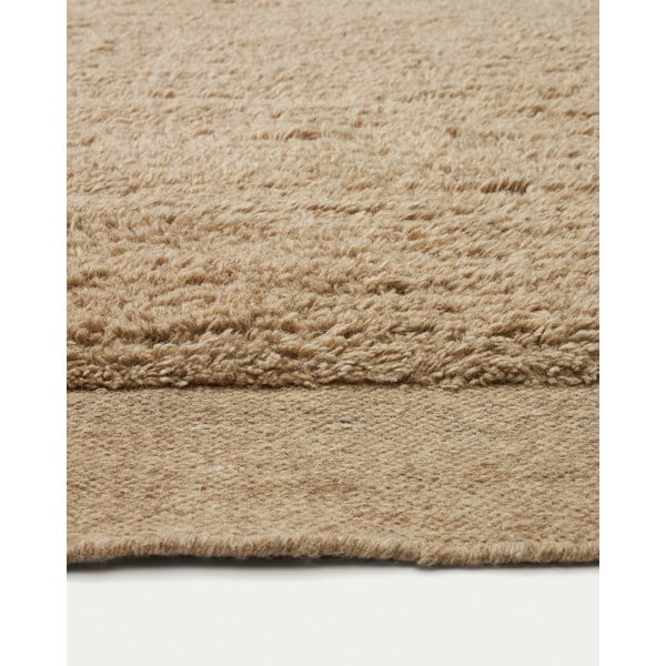 Bēšs vilnas paklājs 160x230 cm Marely – Kave Home-image-1