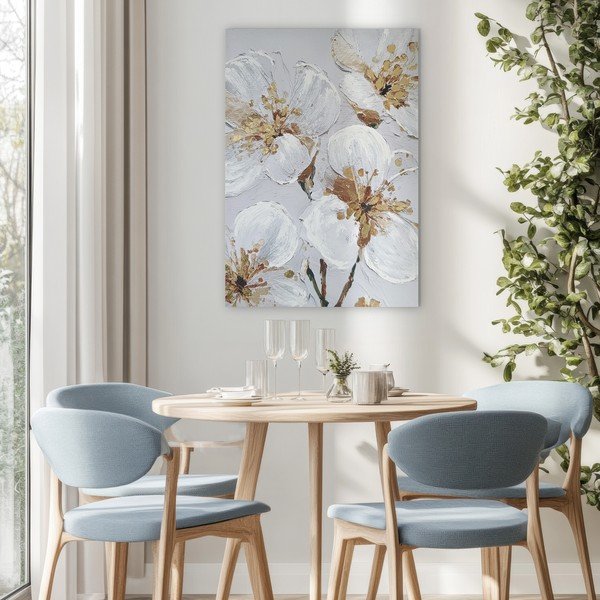 Attēls ar manuāli gleznotiem elementiem 70x100 cm Petal Glow – Styler-image-1