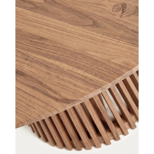 Dabīga toņa tīkkoka masīvkoka apaļš ēdamgalds ø 90 cm Jeanette – Kave Home-image-3
