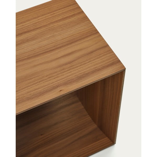 Dabīga toņa modulārā plauktu sistēma ar riekstkoka imitāciju 67x38 cm Litto – Kave Home-image-4