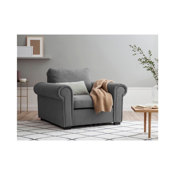 Gaiši pelēks Windsor & Co Sofas Hermes krēsls-image-2