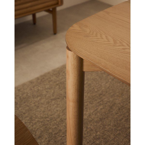 Ēdamgalds ar oškoka imitāciju 90x160 cm Indara – Kave Home-image-3