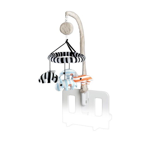 Muzikālais 3D Zoopreme karuselis, zils-image-1