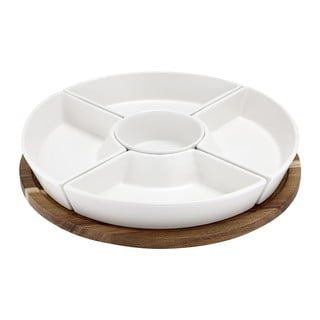 Balts keramikas servīzes šķīvis 35x35 cm Essentials – Ladelle