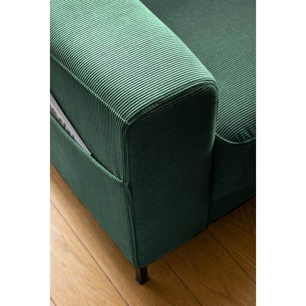 Tumši zaļš velveta atpūtas krēsls Lofty Lilly – Miuform-image-4