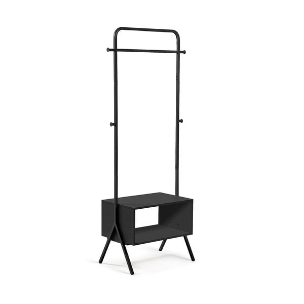 Melns metāla drēbju pakaramais statīvs Kave Home Bently-image-2