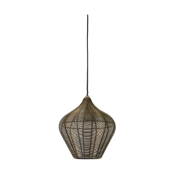Bronzas krāsas metāla piekaramā lampa ø 27 cm Alvaro – Light & Living