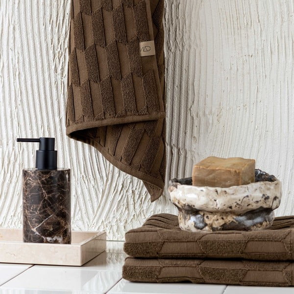 Tumši brūni kokvilnas dvieļi (2 gab.) 35x55 cm Geo – Mette Ditmer Denmark-image-3