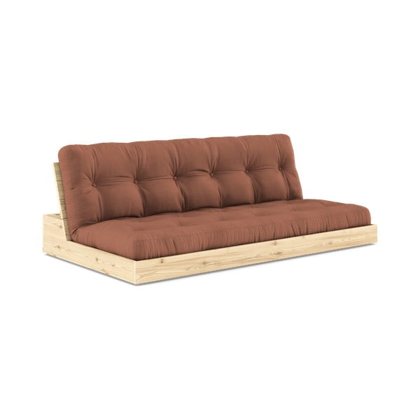 Ķieģeļu sarkans izvelkamais dīvāns 196 cm Base – Karup Design