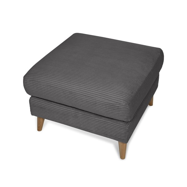 Tumši pelēks velveta kāju soliņš Paris – Scandic-image-3