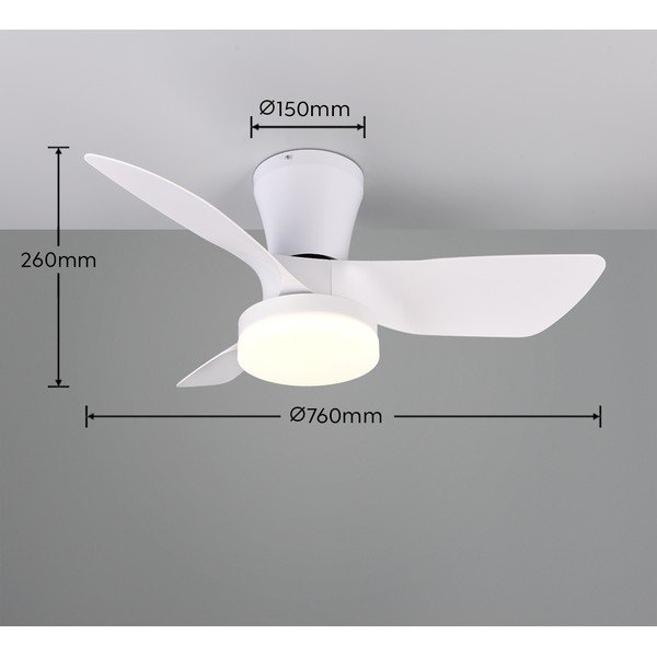 Balta LED griestu lampa Randers – Reality-image-3