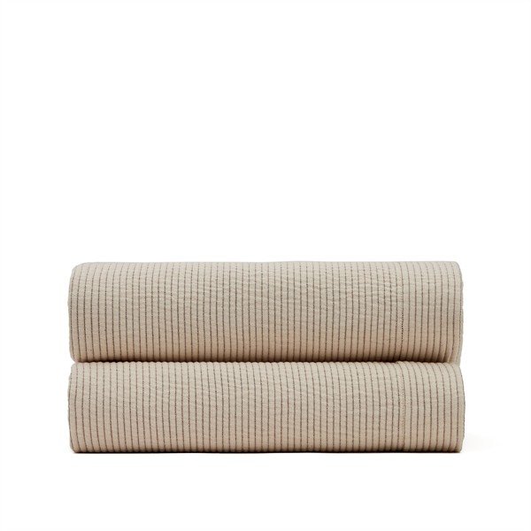 Bēšs kokvilnas gultas pārklājs 240x260 cm Bedar – Kave Home-image-3