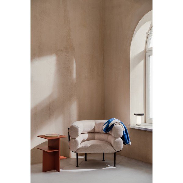 Bēšs vilnas atpūtas krēsls Ubi – noo.ma-image-1