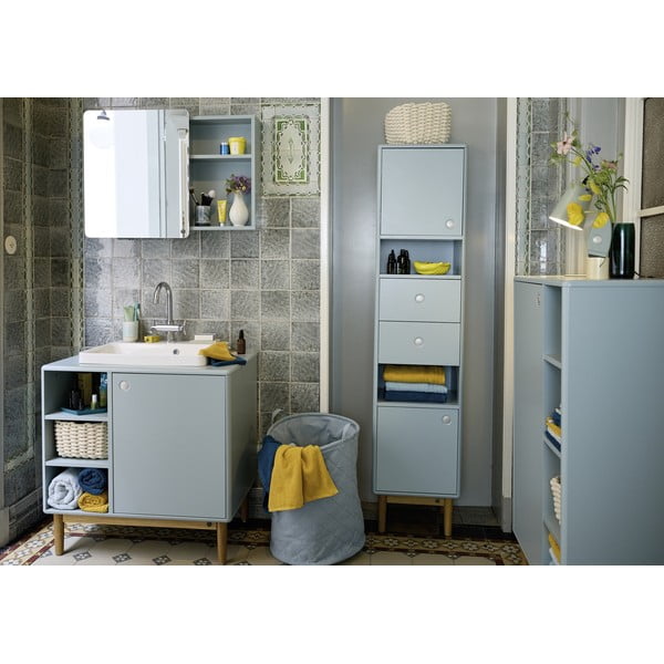 Gaiši zaļš tekstila veļas grozs 67 l Tom Tailor – Wenko-image-1