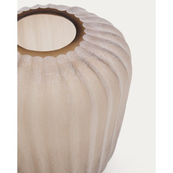 Bēša stikla vāze (augstums 27 cm) Lumia – Kave Home-image-2