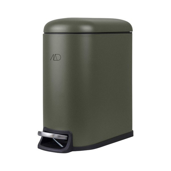 Tumši zaļa metāla atkritumu tvertne ar pedāli 5 l Mini Walther – Mette Ditmer Denmark