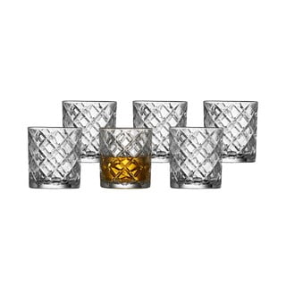6 viskija glāzžu komplekts Lyngby Glas Diamond, 350 ml
