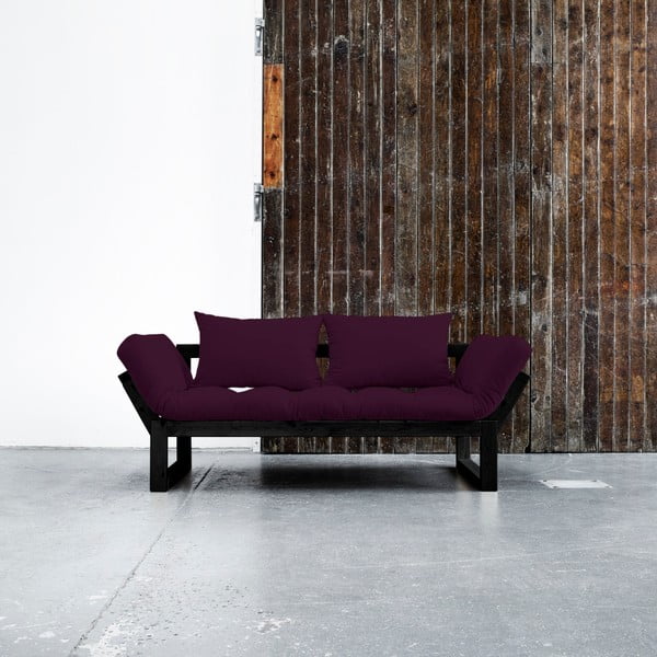 Mainīgs dīvāns Karup Edge Black/Purple Plum