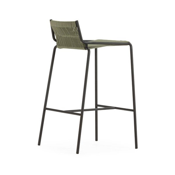 Zaļš metāla bāra krēsls (sēdekļa augstums 65 cm) Emily – Marckeric-image-3