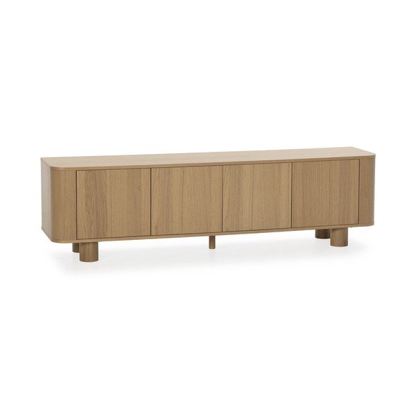 Dabīga toņa TV galdiņš ar ozolkoka imitāciju 180x50,5x40 cm Padoc – MOME-image-3