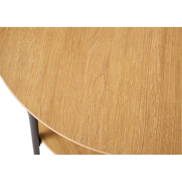 Apaļš sānu galdiņš ar ozolkoka imitāciju ø 50 cm Pensacola – Unique Furniture-image-4