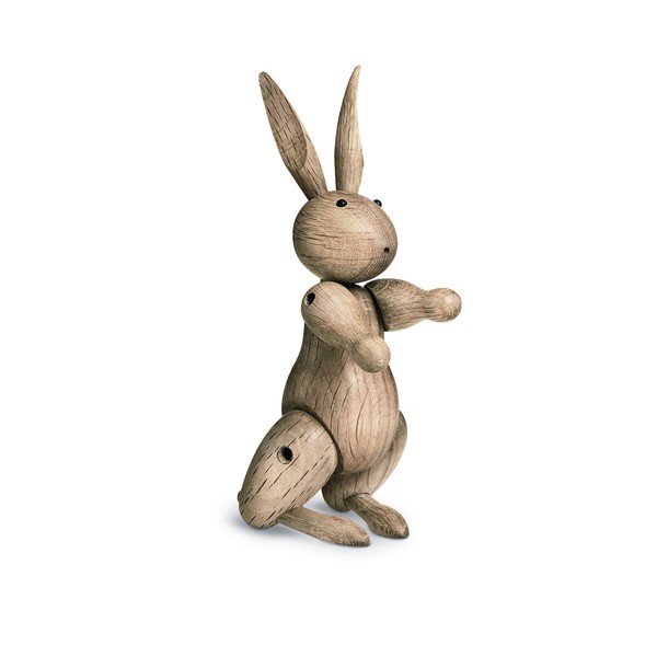 Ozola masīvkoka statuete Kay Bojesen Denmark Rabbit-image-2