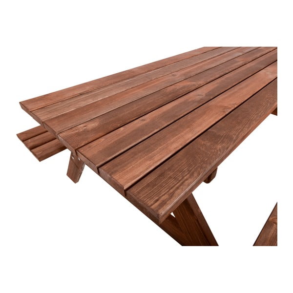 Dārza ēdamistabas komplekts no priedes koka 6 personām Piknik – Rojaplast-image-4