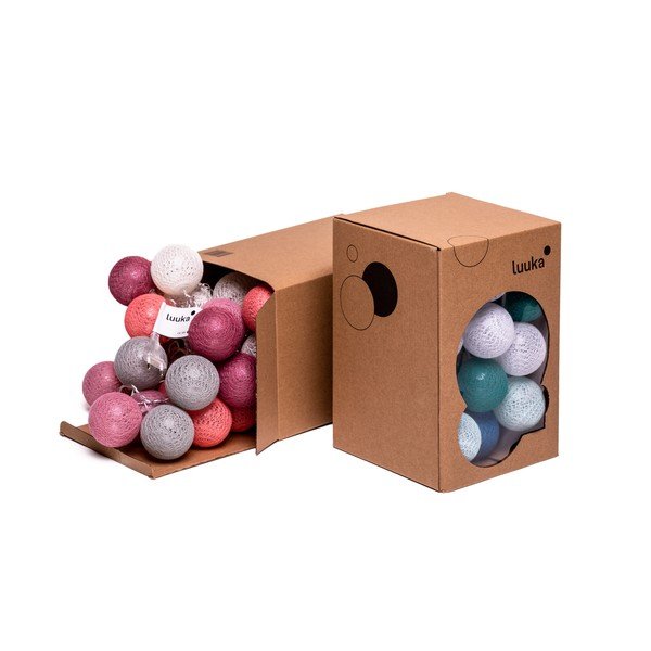 Balta LED gaismiņu virtene LUKKA, 30 gaismiņas-image-1