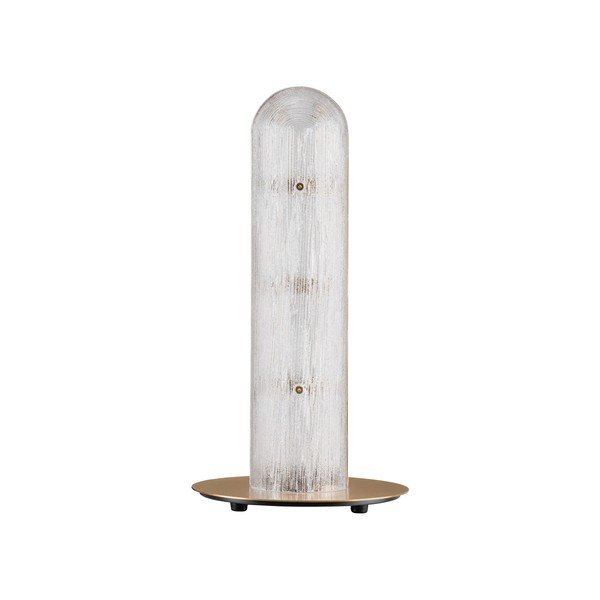 Misiņa krāsas metāla LED galda lampa ar stikla abažūru (augstums 40 cm) Gloree – Nova Luce