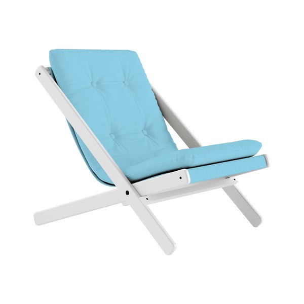 Saliekamais krēsls Karup Design Boogie White/Light Blue