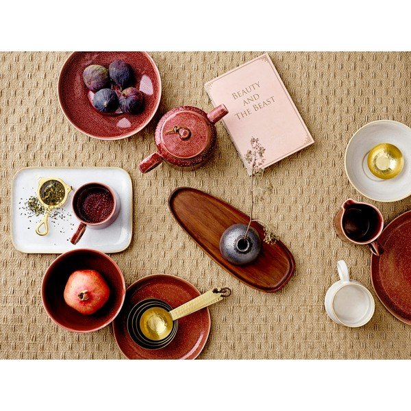 Sarkans keramikas servēšanas trauks Bloomingville Joelle, ø 25,5 cm-image-1