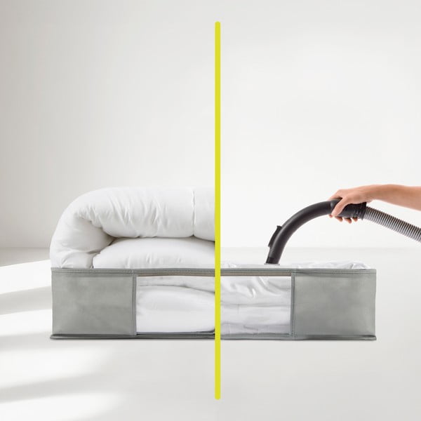 Vakuuma plastmasas uzglabāšanas kaste zem gultas 60x45x15 cm – Homéa