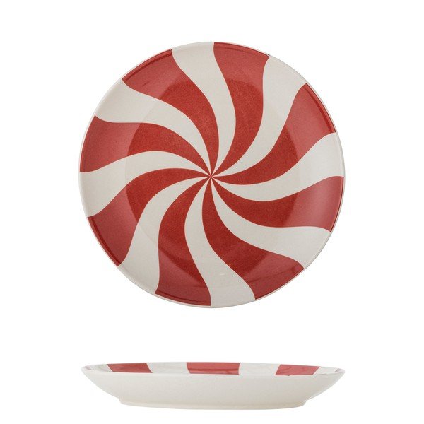 Sarkans akmensmasas šķīvis ar Ziemassvētku motīvu ø 23 cm Yule – Bloomingville-image-4