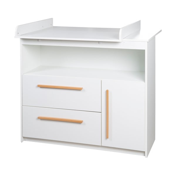 Balta zema bērnu kumode 107x98 cm Lilo – Roba-image-1