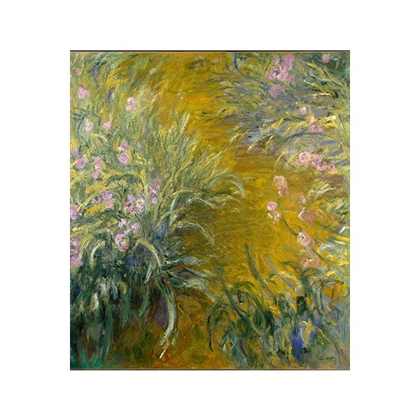 Klods Monē - Ceļš caur īrisiem, 80x70 cm