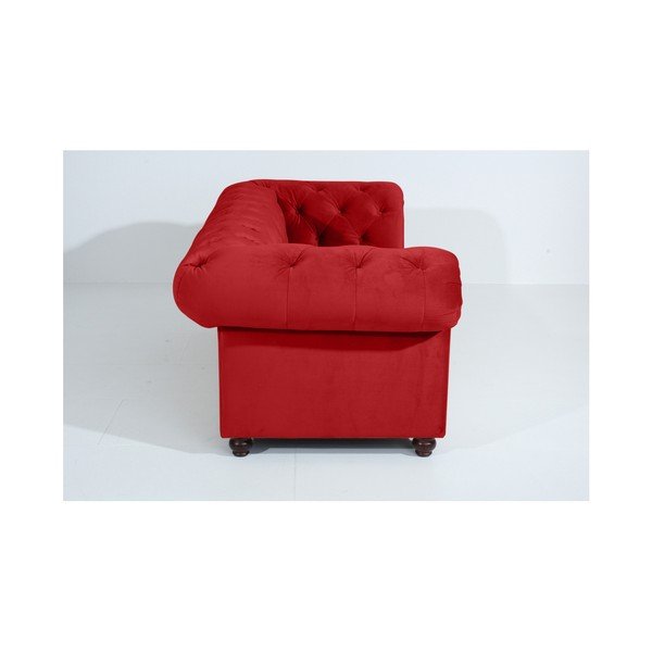 Sarkans dīvāns Max Winzer Orleans Velvet, 216 cm-image-1
