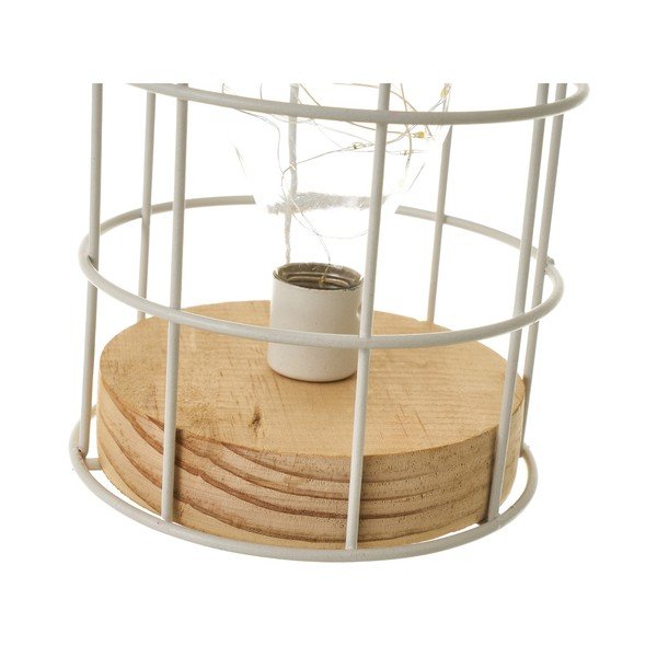 Balta galda lampa (augstums 20,5 cm) – Casa Selección-image-4